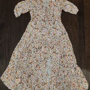 Petal & Pup Floral Maxi sun Dress Size Small